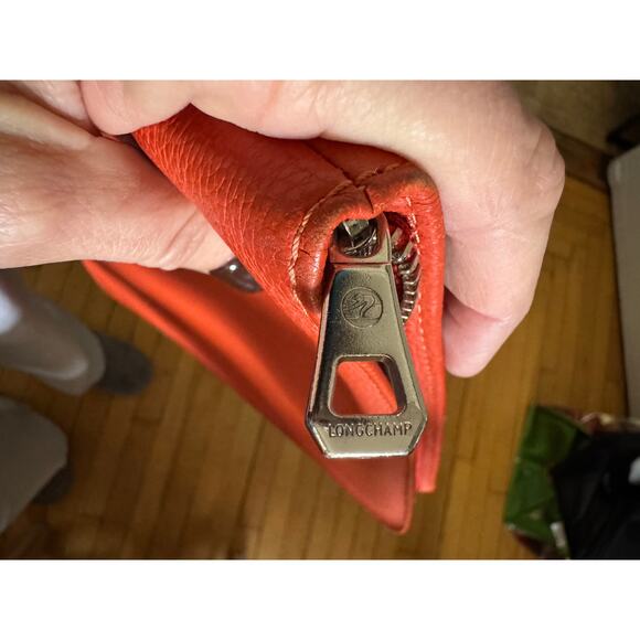 Longchamp France Le Foulonné Pilot burnt orange Leather Ipad Case - Picture 8 of 8